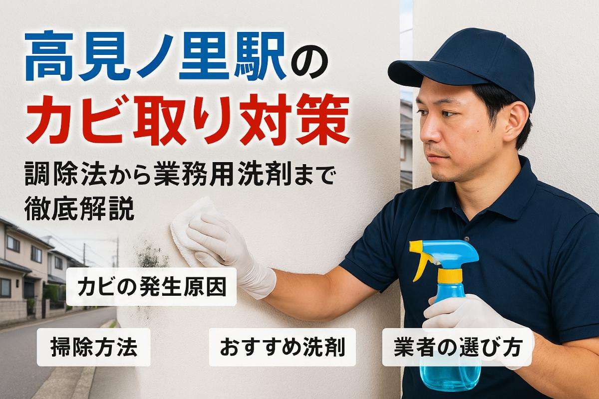 高見ノ里駅周辺のカビ取り徹底対策ガイド！掃除方法を完全網羅