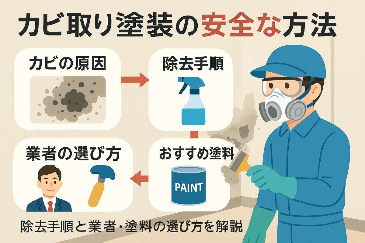 カビ取り塗装の方法と安全な除去手順｜業者選びとおすすめ塗料比較ガイド