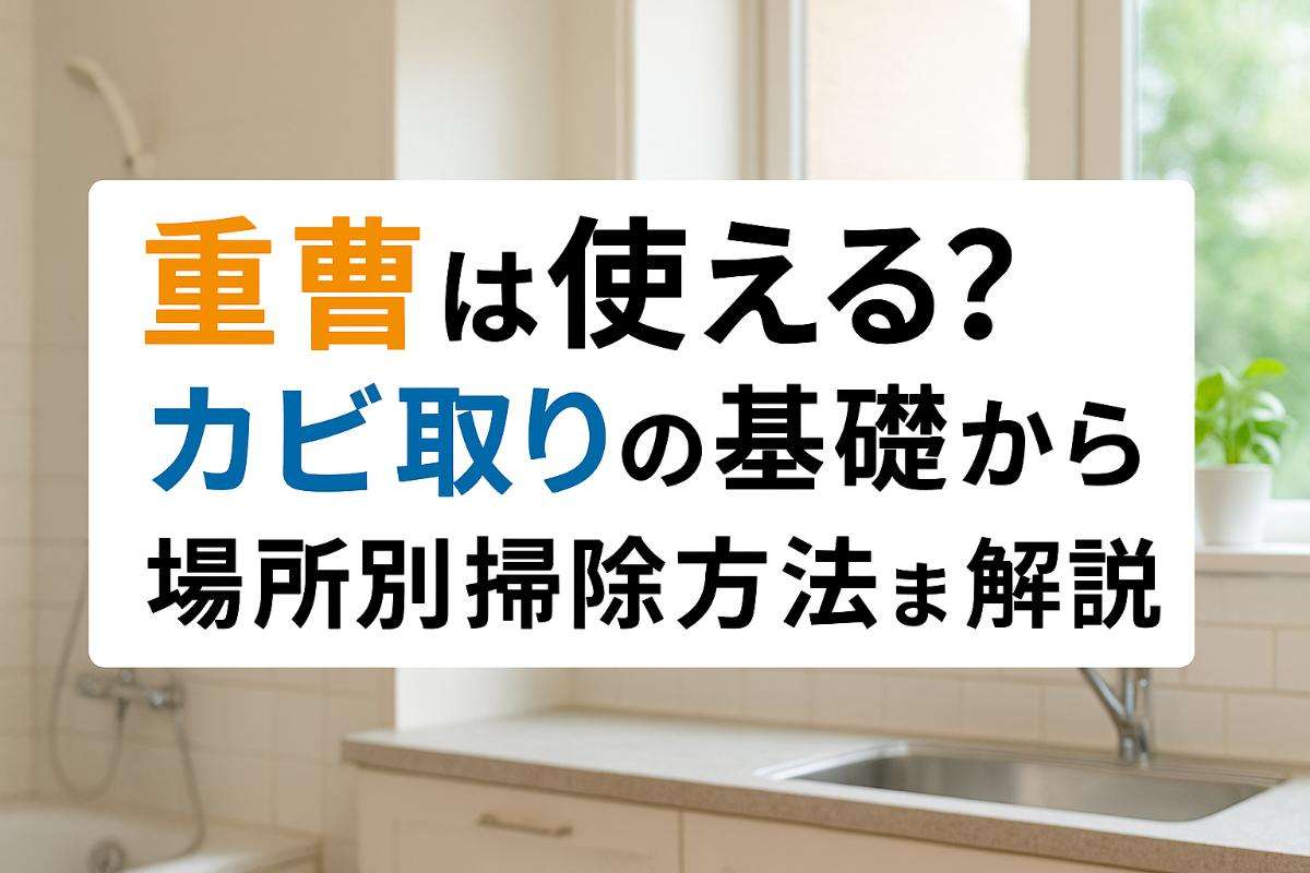 重曹は使える？カビ取りの基礎から場所別掃除方法まで解説