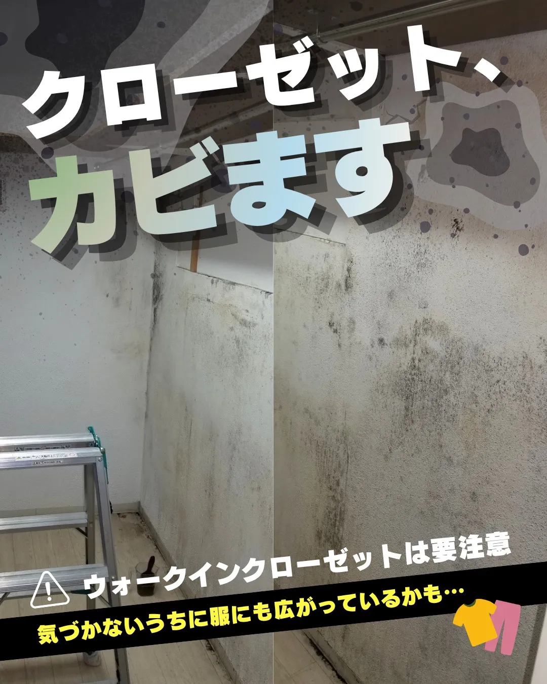 【クローゼットのカビ大丈夫??💦】
